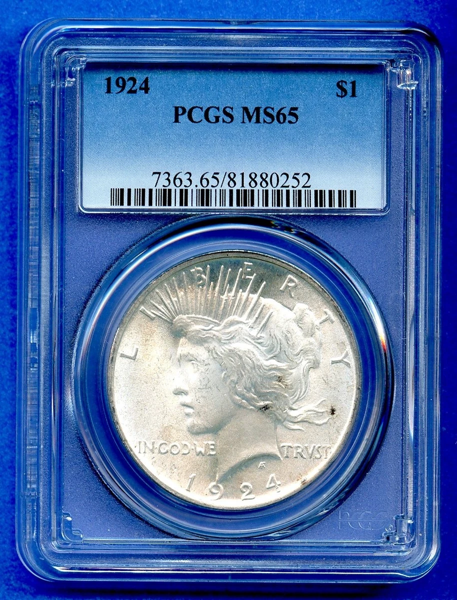 MS 65 Graded 1924 Year Peace Dollars (1921-1935) for sale | eBay