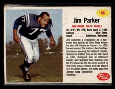 1962 Post Cereal #86 Jim Parker