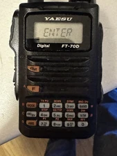 Yaesu FT-70D Digital Handheld Transceiver Black with SAD-18B AC Adapter