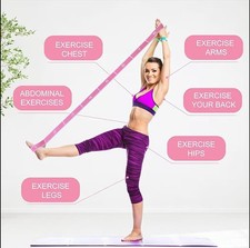 1 pcs Stretching Strap with Loops, Abeillo Elastic Yoga Straps for Stretching