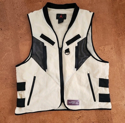 Jordan Nike Technical Utility Vest Black Beige Off White Gilet Flight