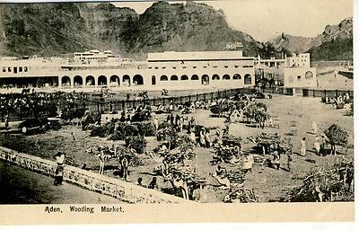 AK / CARTE POSTALE ADEN JEMEN HOLZMARKT