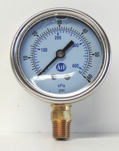 0 60 psi air pressure gauge