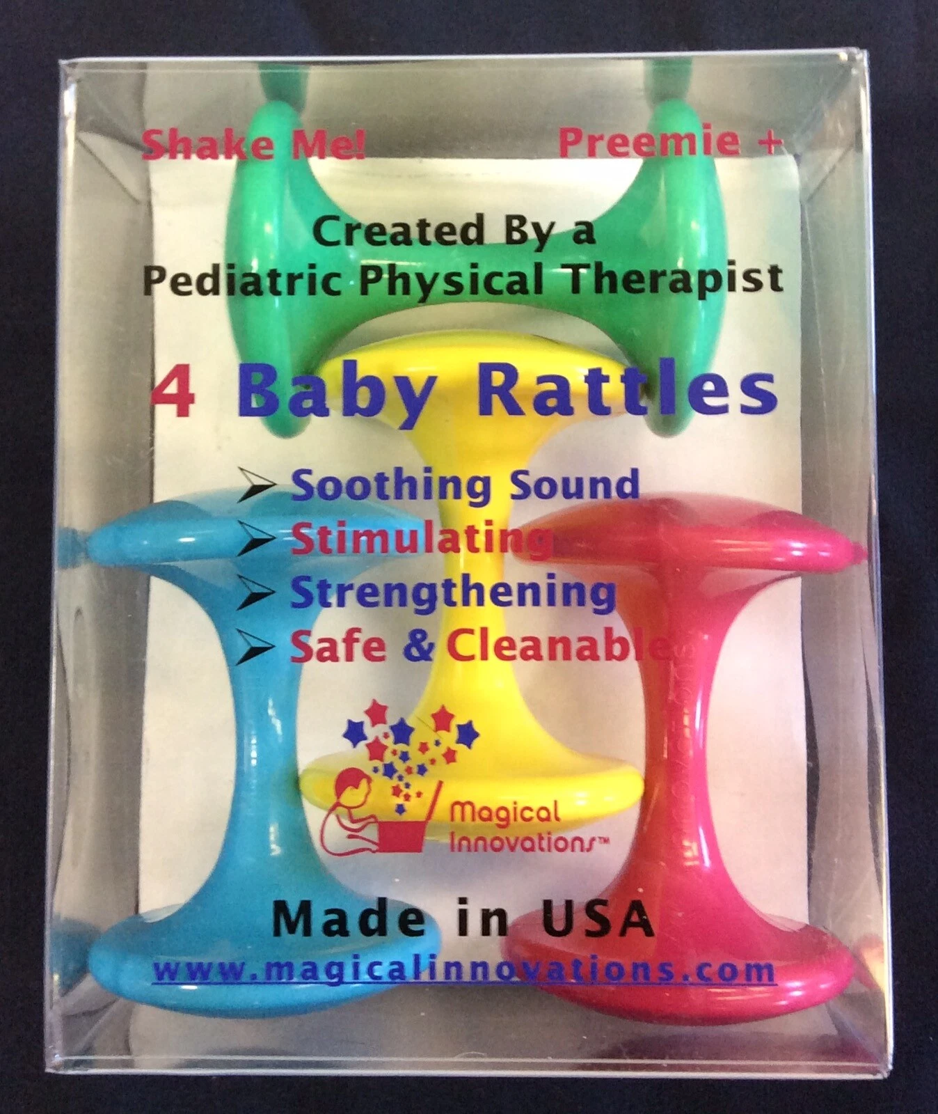 PREEMIE B A B Y R A T T L E S, #1 Baby Gift, #1 Developmental Toy, Teething
