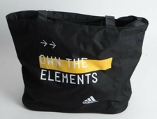 NWOT ADIDAS MYSHELTER SHOPPER BAG 27.5L 52 Black zip close inner zip pocket