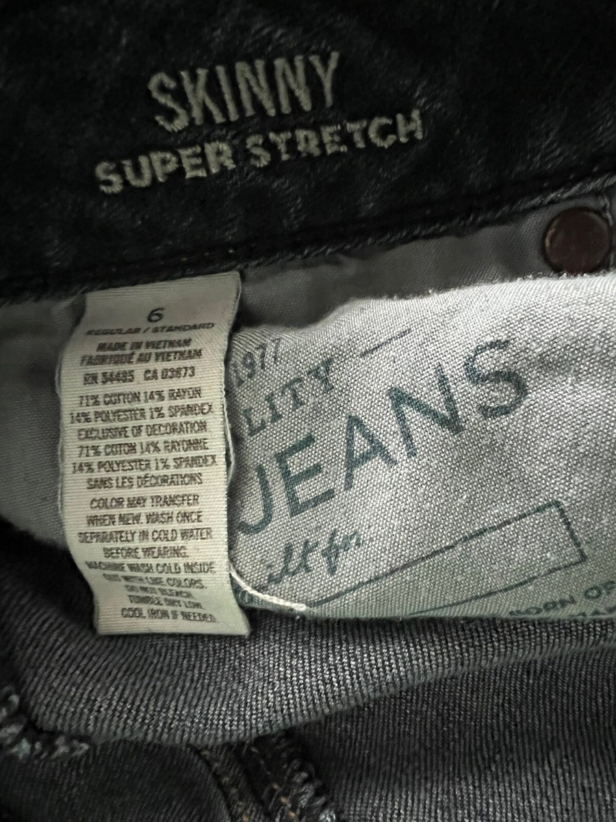 American Eagle Jeans Womens Blue Denim Dark Wash Skinny Super