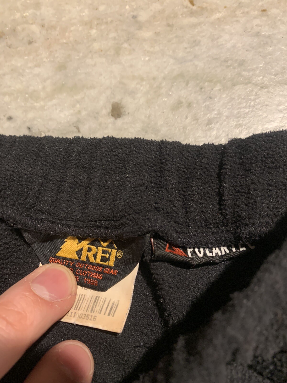 REI Black Fleece Pants Ankle Zip Polartec Snow Wind P… Gem