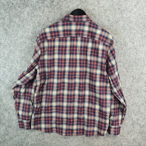 Wrangler Shirt Mens Extra Large TG Red Blue Plaid Button Up Western NEW 10835 - Picture 12 of 13