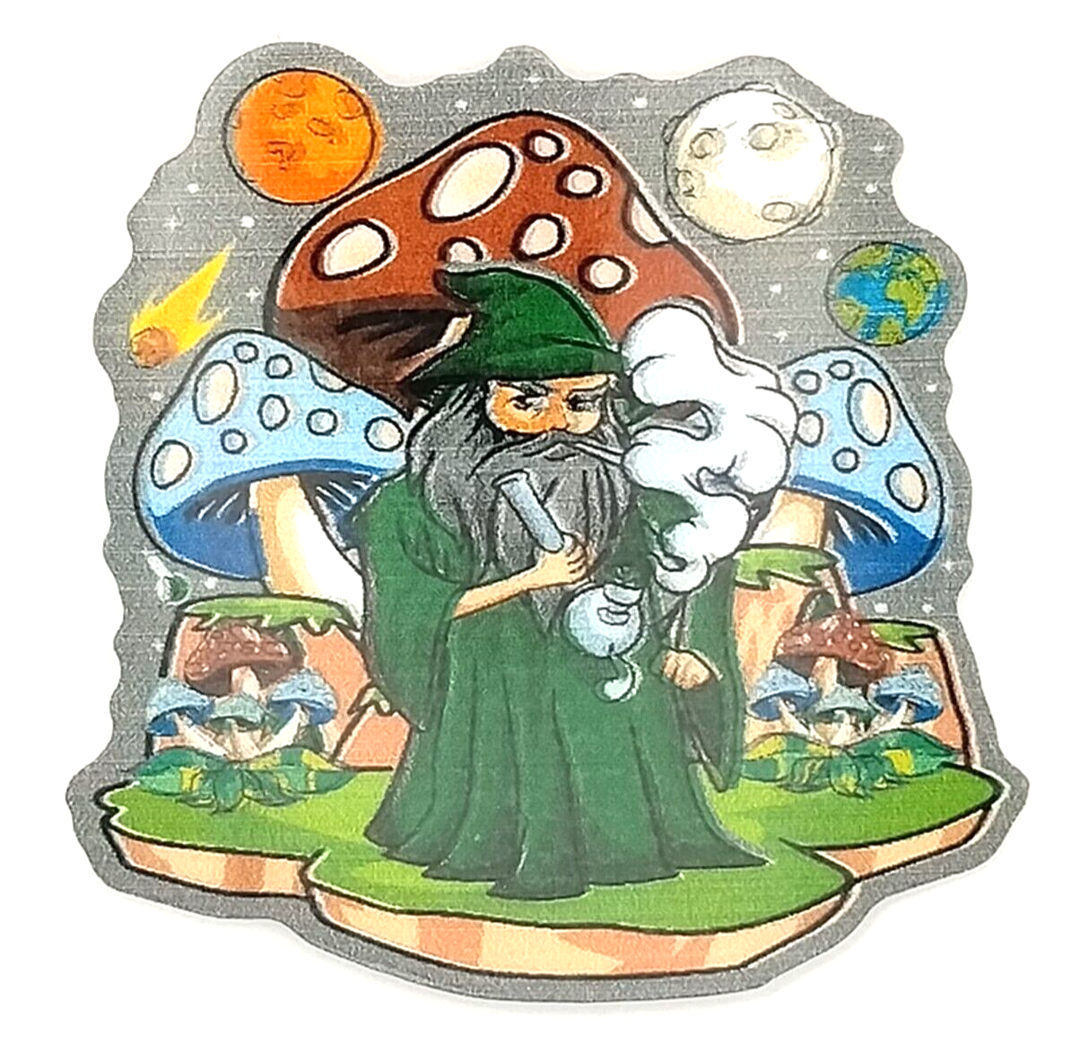 Mushroom Weed Wizard Sticker Cannabis Vinyl 420 Sticker UV Safe Weatherproof