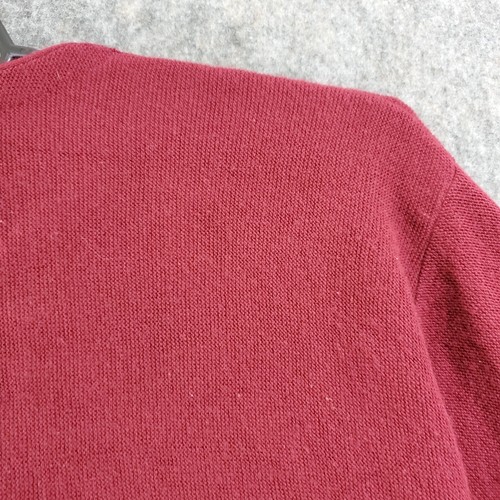 Par Four Cardigan Sweater Men Extra Large Marron Knit Button-Up V-Neck Wide Cuff - Picture 7 of 13
