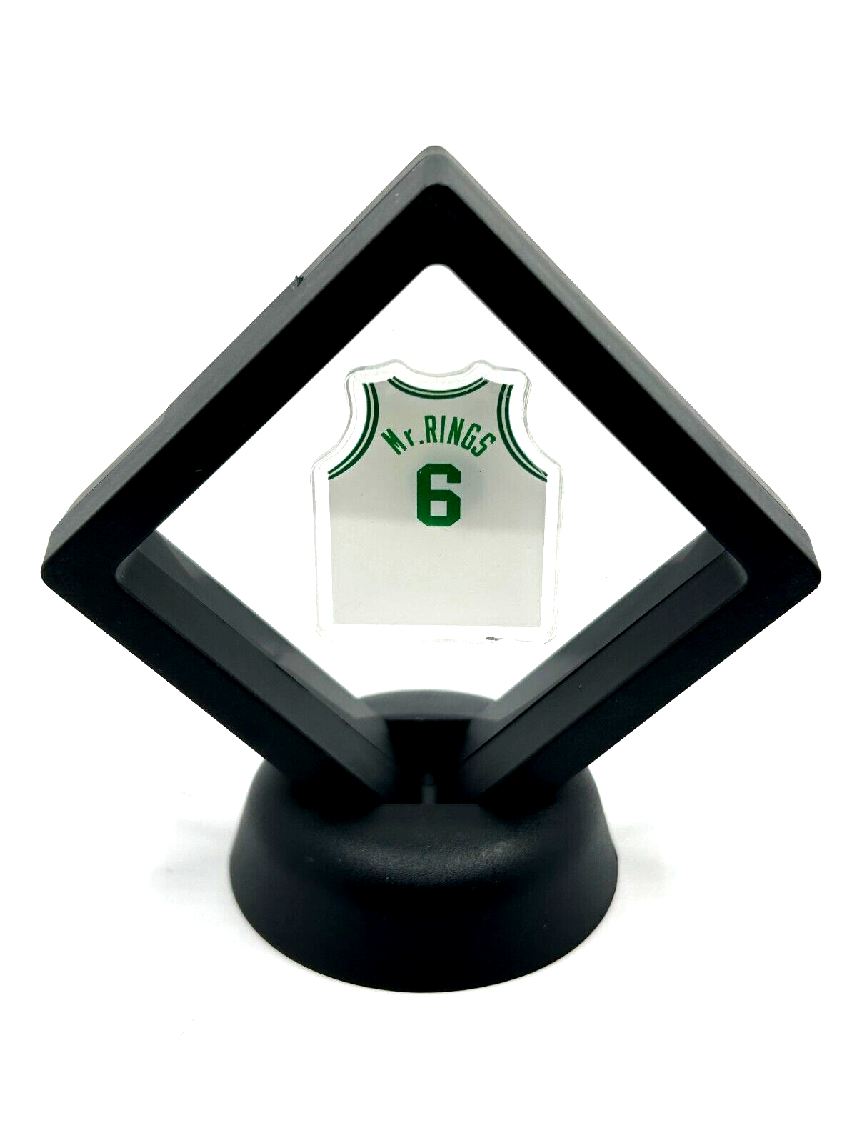 Boston Celtics Bill Russell floating jersey-Retro Classic DESKTOP Collectable