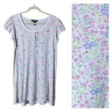 Ralph Lauren LRL Womens Ditsy Floral Night Gown Size Medium Fairycore Coquette