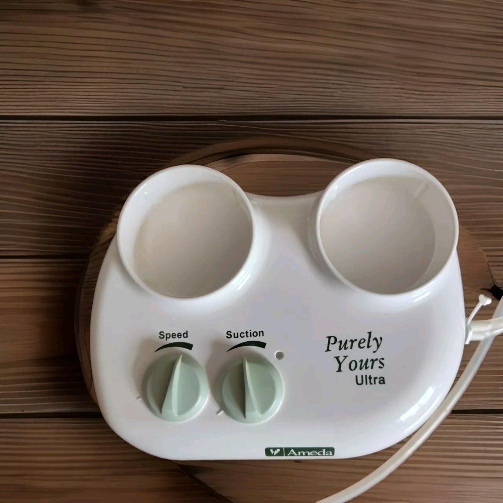 Ameda Purely Yours Ultra Electric Breast Pump And Adapter On