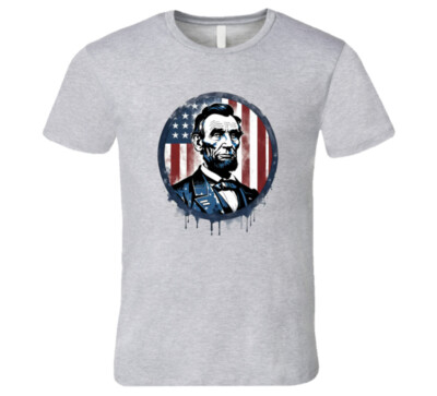 Abraham Lincoln Usa Flag Patriotic Freedom Stars & Stripes Patriotism Shirt