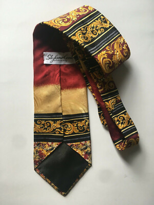 STEFANO CONTE  SILK TIE.NEW.ITALY.56''X4.00'' WIDE.