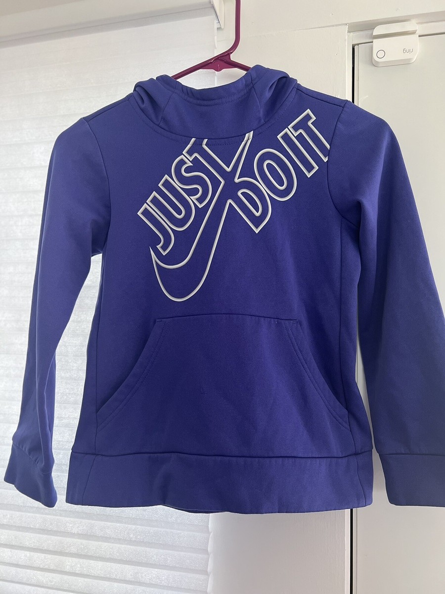 nike just do it purple hoodie