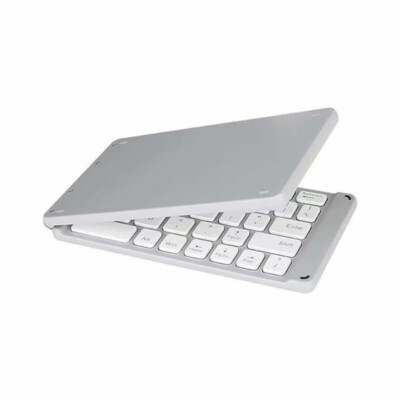 Folding Wireless Keyboard Rechargeable Portable Compact for Cell Phones