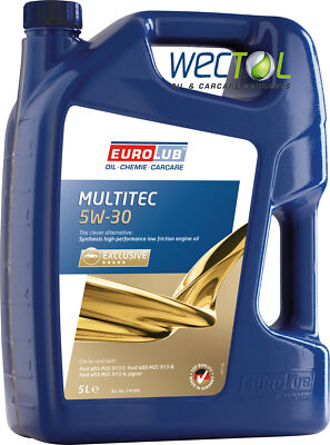 EUROLUB MULTITEC FORD SAE 5W-30 Motoröl 5W30 A1/B1 A5/B5 WSS-M2C-913-C 5 Liter