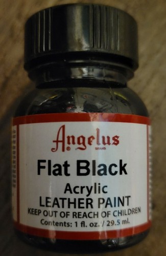 flat black leather paint