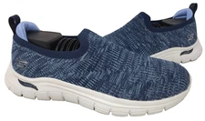 Skechers Women's Arch Fit Vista Slip On Walking Shoes Navy Size:7.5 192J