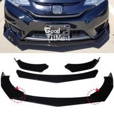 Glossy Black Front Bumper Chin Lip Spoiler Splitter Body Kit For Honda Civic