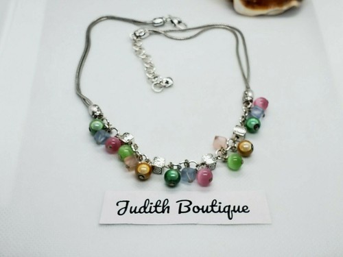 BRIGHTON MIMOSA COLORFUL Silver NECKLACE NWotag - 第 3/3 張圖片