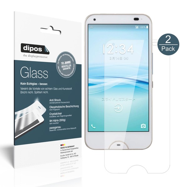 2X Schutzfolie FüR Kyocera Rafre - Folie F. Display 9H Glass Displayfolie-image