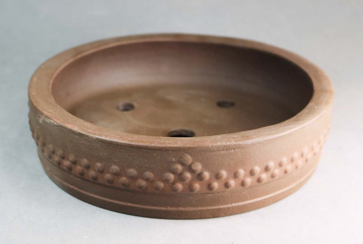 Tokoname Round Bonsai Pot by Izumiya, #18E26 : 202*200*H52mm | eBay