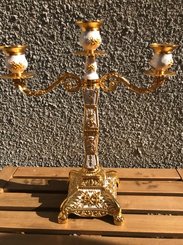 Table Candle Holder Candelabra Home Party Wedding Dining 3-Arm 43cm High - Picture 2 of 8