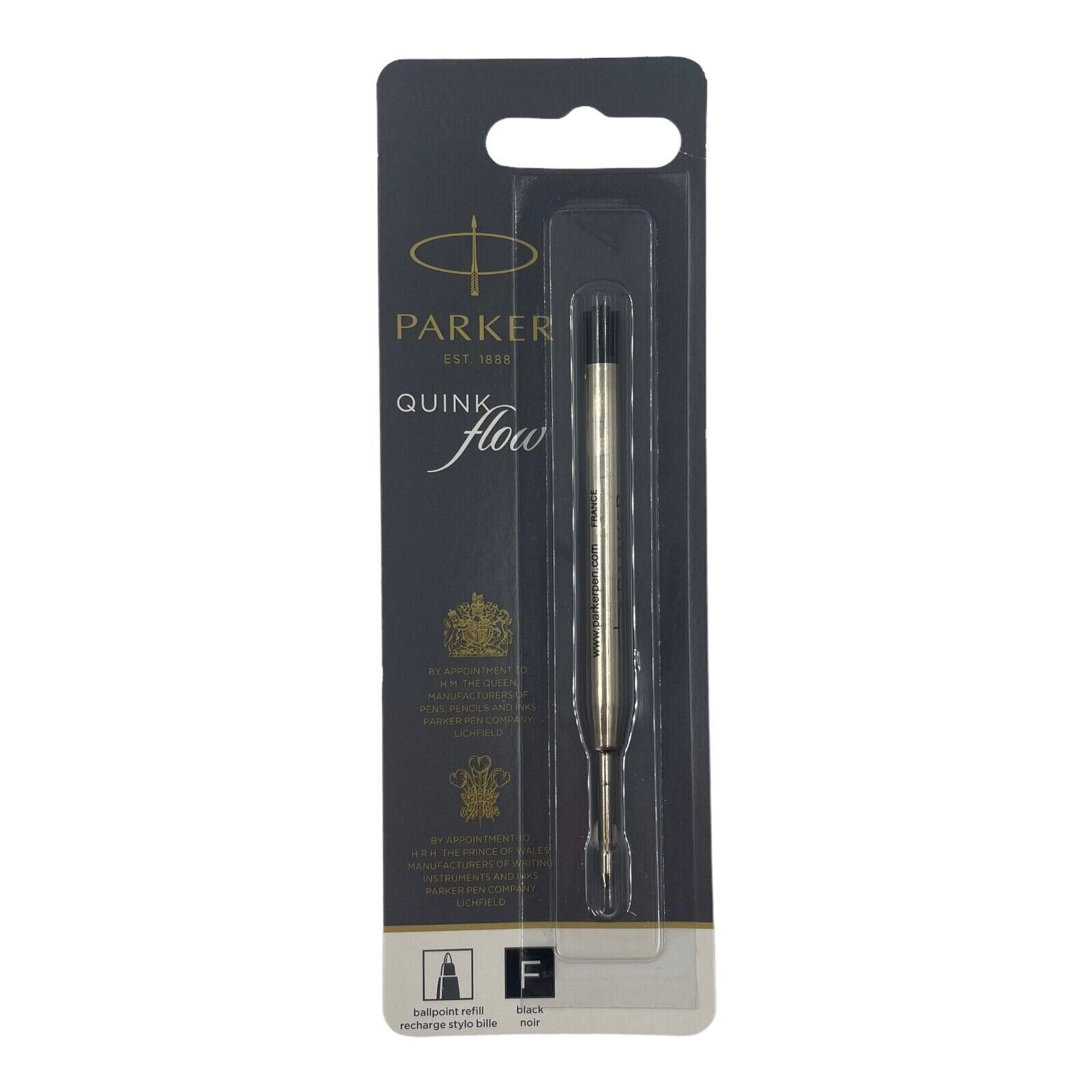 Parker Quinkflow Ballpoint Pen Refill Fine Tip Black Ink 1950367 eBay