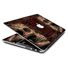 Skin Wrap for MacBook Pro 15 inch Retina Wicked Evil Tribal Skull Tattoo