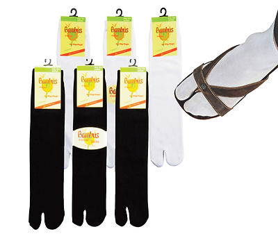 3-15 Paar Bambus Viskose Sandalen Socken Tabi-Socks Samurei-Socks Damen Herren