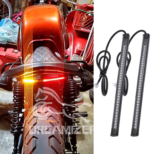48LED Strip Running Brake Turn Signal Tail Light For Harley Sportster Softail UK