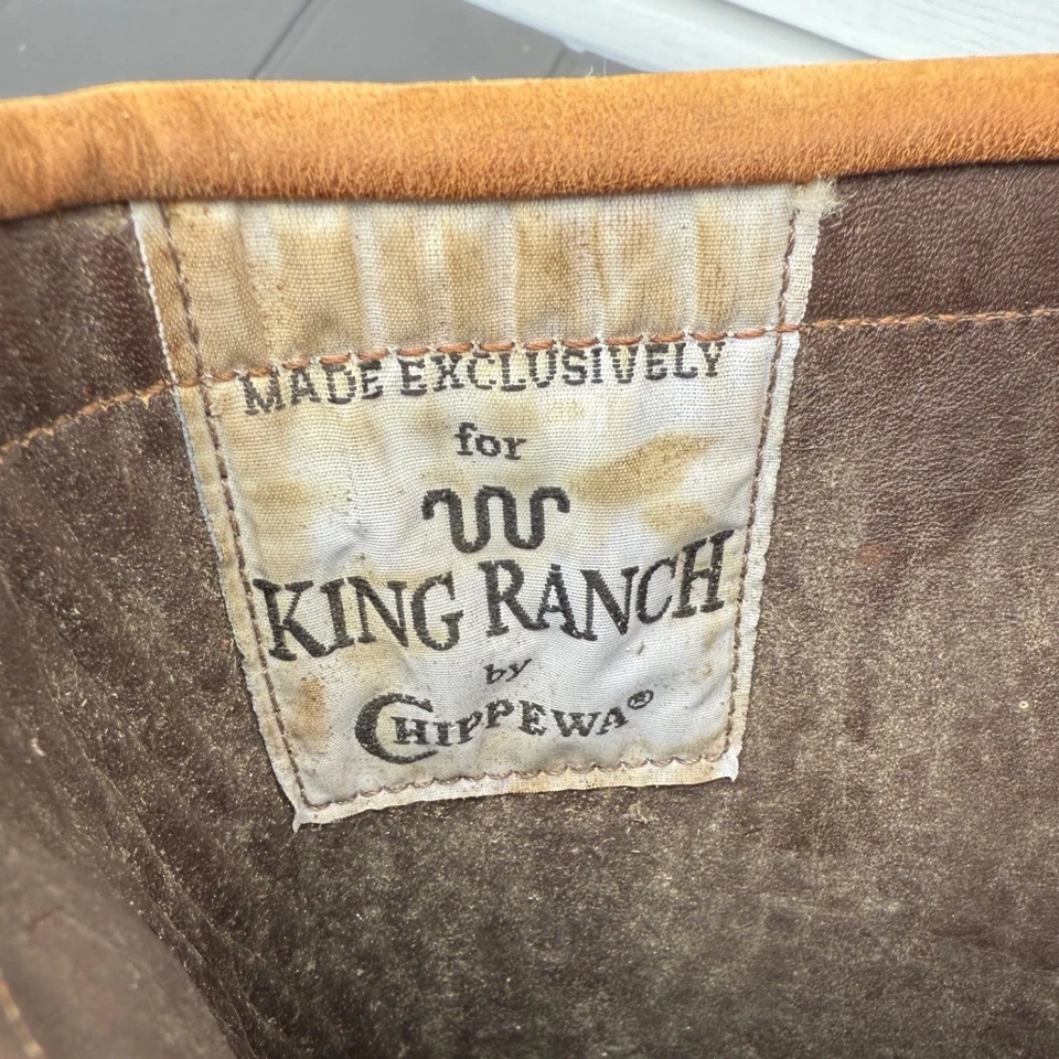 Botas de Trabajo King Ranch By Chippewa Para Hombre Altas Serpiente Talla 11.5 D Western Utility Foto 3 de 4