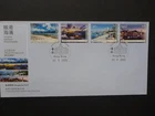 HONG KONG 2025 Victoria Harbour Promenades Set 4 Stamps FDC- Bureau Postmark