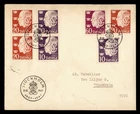DR WHO 1947 SWEDEN FDC KING BOOKLET PAIR/COIL COMBO M74694
