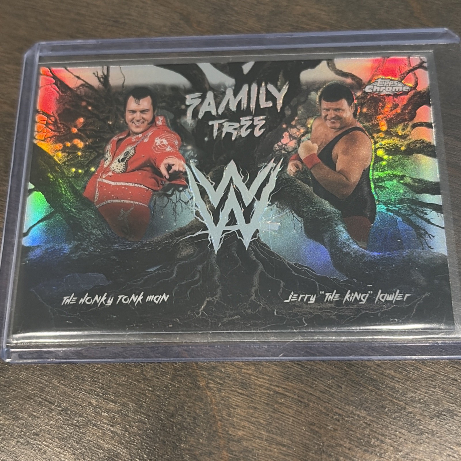 2026 WWE Topps Chrome Family Tree Honky Tonk Man & Jerry Lawler FAM-ML view 2