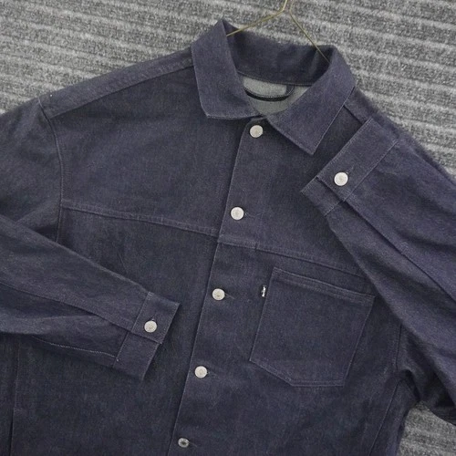 Levis Made & Crafted LMC Denim Jacket Medium Dark Blue Rare Factory Sample - product listing photo