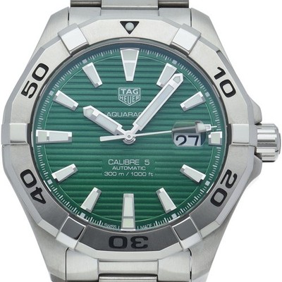 TAG HEUER Aquaracer Caliber 5 Green WAY2015.BA0927 Edelstahl Herrenuhr...