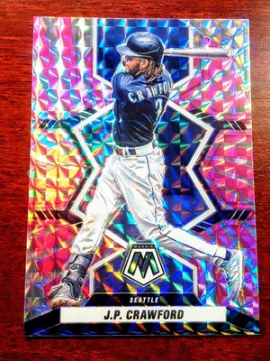 2022 Panini Mosaic Pink Swirl Mosaic Prizm /12 JP Crawford #87