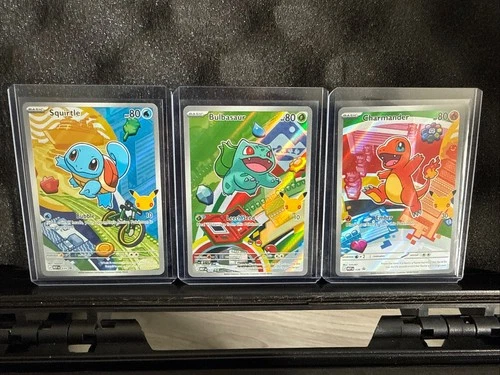 New ListingCharmander Bulbasaur Squirtle Pokemon TCG First Partner Illustration Collection