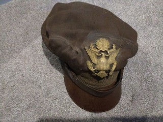 USAF Crusher Cap Pilot Navy Origional Military Hat World war 2