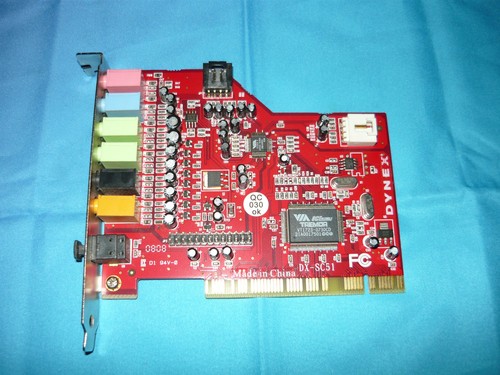 Vintage Dynex DX-SC51 PCI VIA Tremor Surround SPDIF Sound Card Used Good