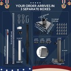 Yescom Starlink G3 Ground Pole Mount Kit w/ Deck Mount 30ft Telescopic Flagpole — photo 7