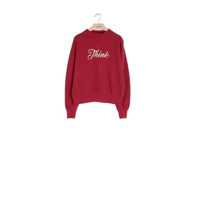 Isabel Marant Etoile Moby Sweatshirt Womens Small 36 Red Think Graphic Pullover