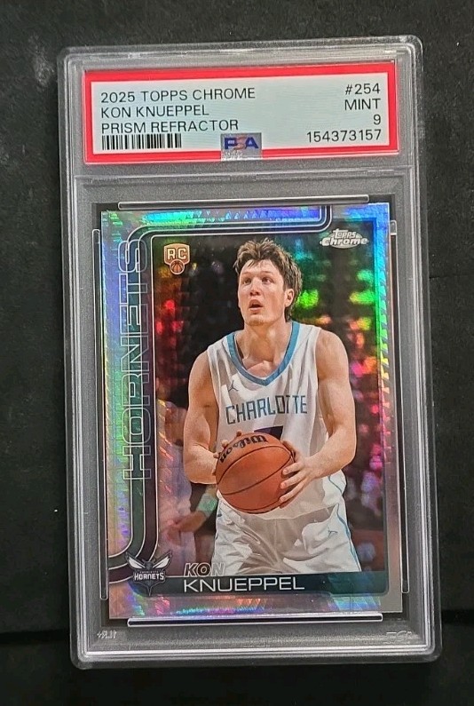 2025-26 Topps Chrome - Kon Knueppel #254 Prism Refractor (RC) PSA 9