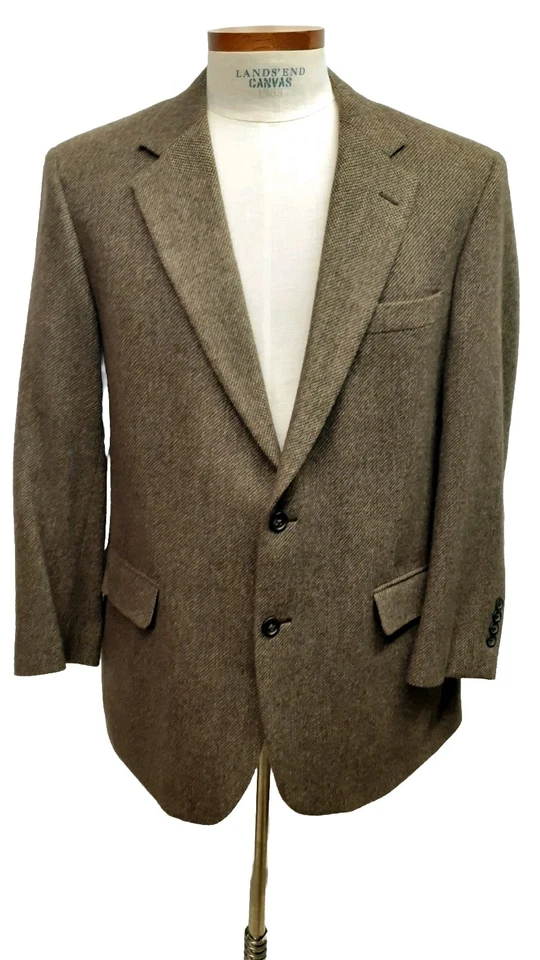 Brooks Brothers Men’s 45 R Blazer Sport Coat Jacket Camel Hair USA Made in Brown - Image 2 of 4