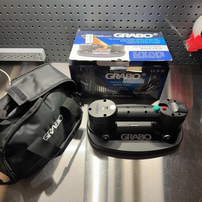GRABO NEMO Electric Vacuum Suction Cup Lifter 375lb w/ Battery & Seal
