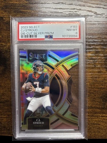 2023 Panini Select - Premier Level C.J. Stroud #183 Silver Prizm Die-Cut (RC)