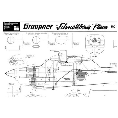 Bauplan Cessna 152 mit Querruder Modellbauplan